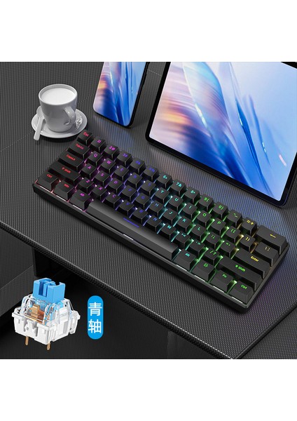 Ziyoulang T60 Rgb Mekanik Yeşil Kutu Mekanik Oyuncu Klavyesi fırsatları