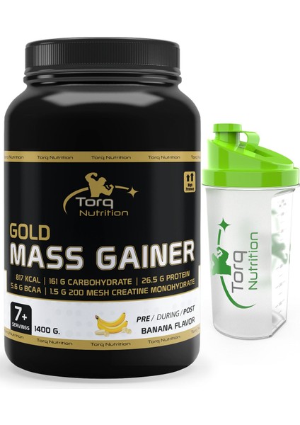 Torq Nutrition Gold Mass Gainer 1400G - Muzlu