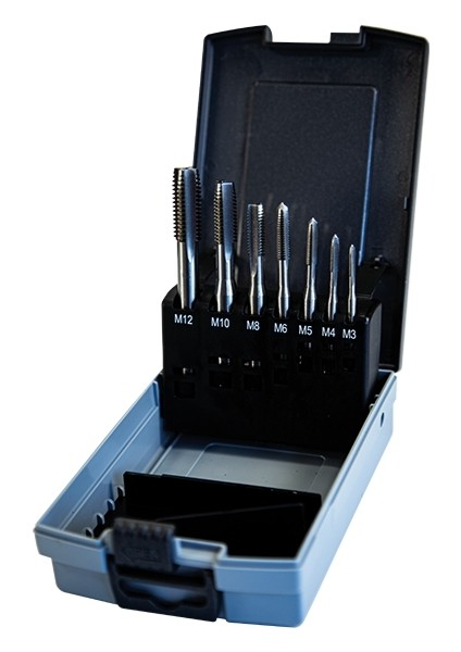 Mktk371C 7 Parça DIN-371 M3 - M12 Düz Klavuz Takımı