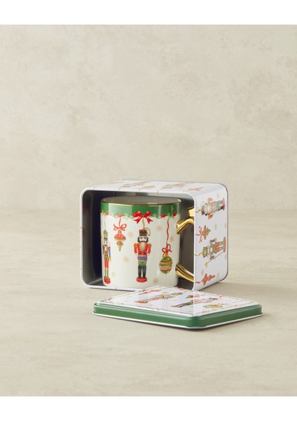 Tin Soldiers New Bone China Kupa 360 ml Kırmızı - Yeşil