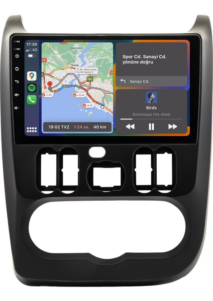 Dacia Logan (2009-2012) Android 14 Multimedya Carplay 10 Inch 8 GB Ram / 128 GB Hafıza CRV-4603XAA