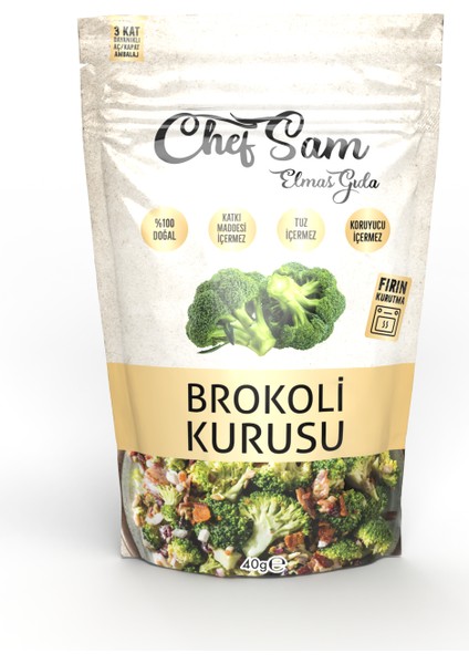 Brokoli Kurusu Koruyucu İçermez 80 gr