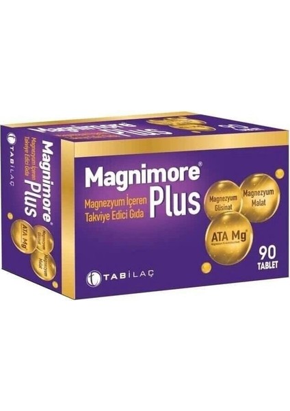 Magnimore Magnezyum İçeren Takviye Edici Gıda 90 Tablet
