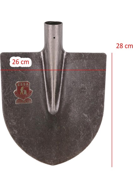 Sapsız Çelik Bahçe Küreği Toprak Bel Belleme Çapalama Aleti Metal Kürek 28 cm Keskin Sağlam