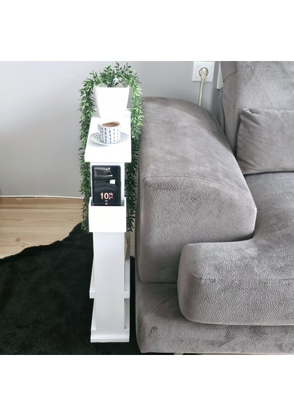 Yan Sehpa Özel Tasarım Telefon Koymalık Dergilik Koltuk Yanı Dekoratif Sehpa MDF fiyatları