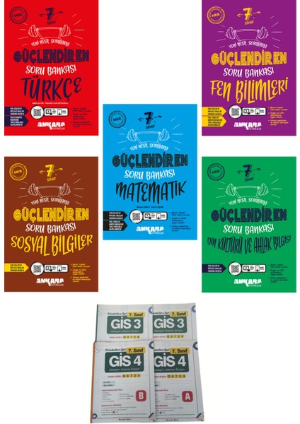 7. Sınıf Güçlendiren Soru Bankası 5 Kitap (Hediyeli)