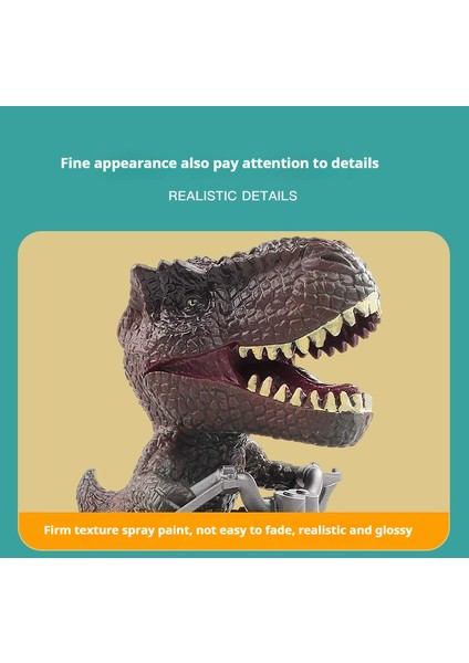 Tyrannosaurus Rex Çocuk Dinozor Oyuncak Hayvan Motosiklet Simülasyon Atalet Off-Road Araç Modeli Iki Parça (Yurt Dışından) fiyatları