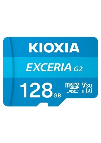 128GB Exceria G2 Micro SDXC A1 UHS1 V30 U3 4K Kayıt Hafıza Kartı (LMEX2L128GG2)-SD Adaptörlü