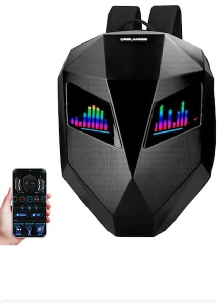 LED Gözlü Motorcu Sırt Çantası, Ledli Sırt Çantası, Kask Taşıma Çantası