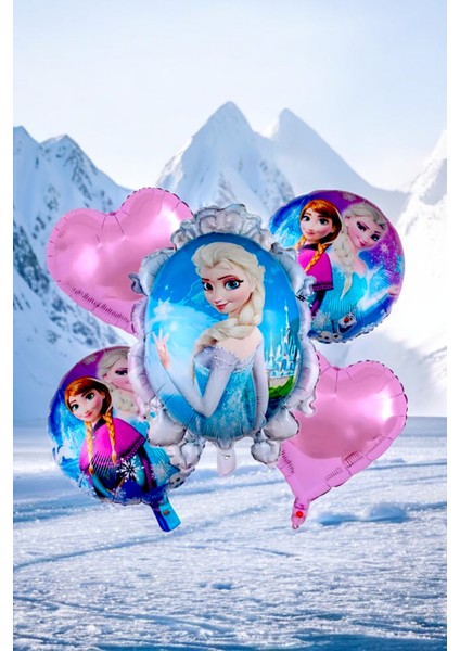 1 Adet Frozen Temalı Folyo Balon - Doğum Günü Parti ve Eğlenceli Etkinlikler Için