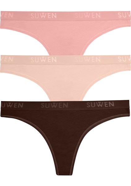 3 Lü Pamuklu String Külot