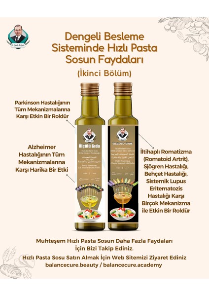 Hızlı Pasta Sosu Bitki Çeşnili Zeytinyağı