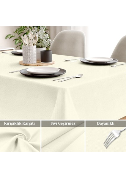 Canvas Sıvı Geçirmez Leke Tutmaz Masa Örtüsü fiyatları