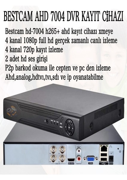 3 Kameralı Set 5 Mega Piksel Sony Lensli Full Hd Gece Görüşü Renkli Güvenlik Kamera Seti 500 Gb Hdd