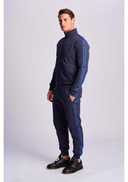 Ruck & Maul Pamuklu Regular Fit Ribanalı Paça Eşofman Altı Erkek Eşofman Altı RMM15S00000 124895