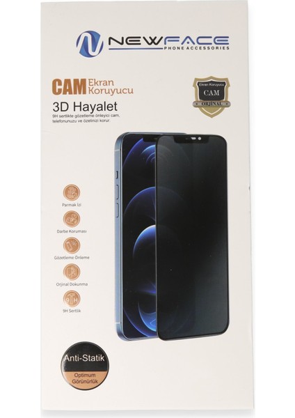 Iphone 16 Pro Max 3D Statik Hayalet Cam Ekran Koruyucu 13
