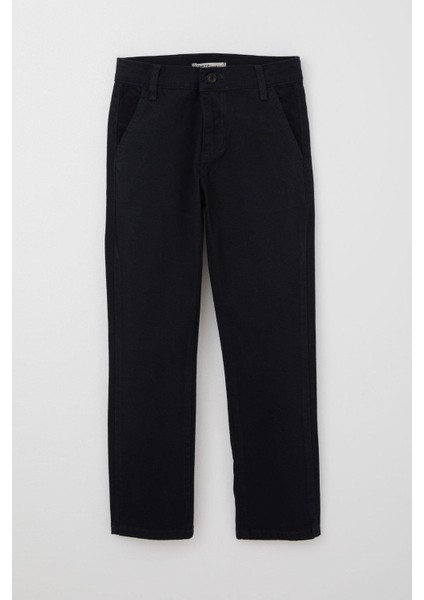 Erkek Çocuk Pantolon Gabardin Basic 8-14 Yaş, Lacivert