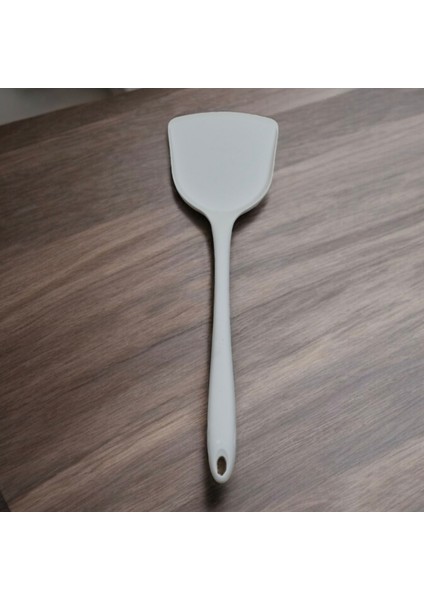 Silikon Yumurta ve Krep Spatulası - 32 cm Krem Renkli Özel Seri