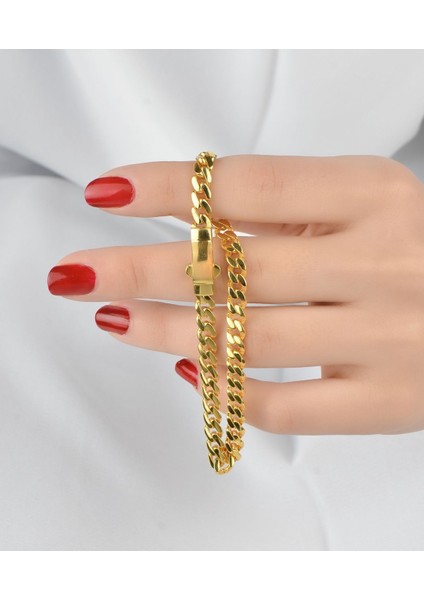 6 (Gram) Italyan Gurmet Bileklik Künye Unisex 22 Ayar Altın
