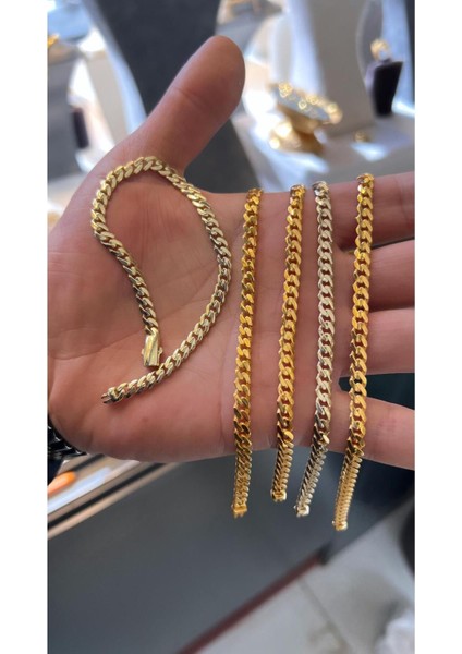 6 (Gram) Italyan Gurmet Bileklik Künye Unisex 22 Ayar Altın modelleri