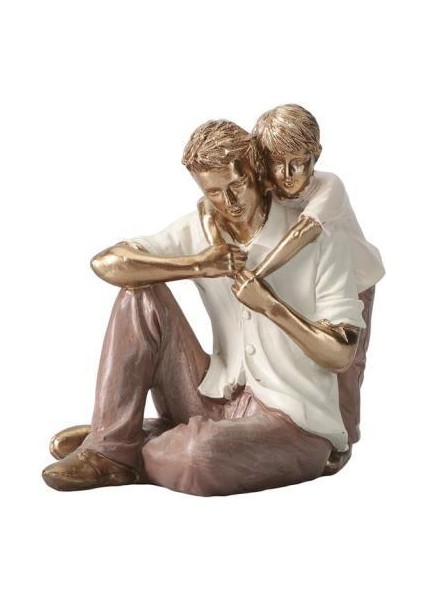 Baba&oğul Krem&bronze Biblo 8,5X12 cm