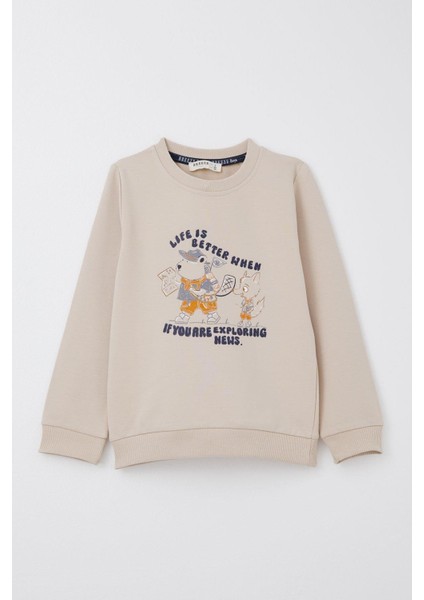 Erkek Çocuk Eşofman Takım Sevimli Izci Hayvancıklar 1-4 Yaş, Bej fiyatları