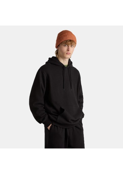 Erkek Siyah Kapüşonlu Sweatshirt Men's Vans Original Standards Loose Po Black Sweatshirt VN000GE8BLK1