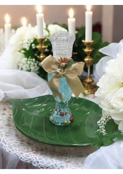 25 Adet Kiristal Cam Görünümlü Kaliteli Mika Şişe Kolonya