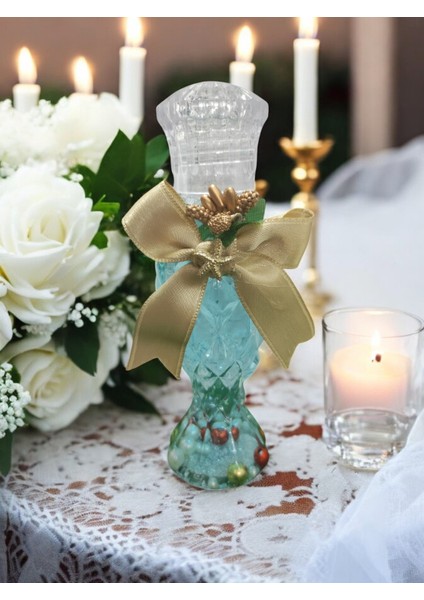 25 Adet Kiristal Cam Görünümlü Kaliteli Mika Şişe Kolonya modelleri