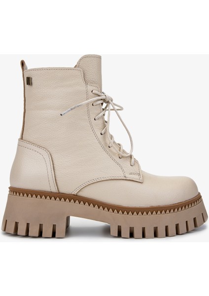 Kadın Deri Bej Casual Bot 322 2251811 Bn Bot SK24-25 Bej Fltr
