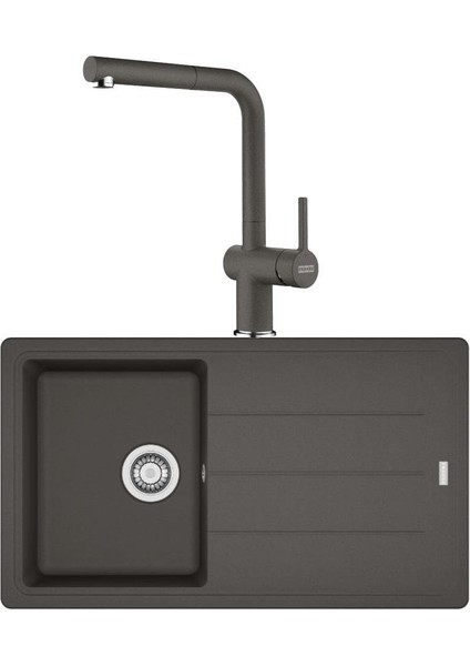 Basis Bfg 611 Slate Gri Granit Evye - Active Plus Doccia 2.0 Spiralli Batarya Set