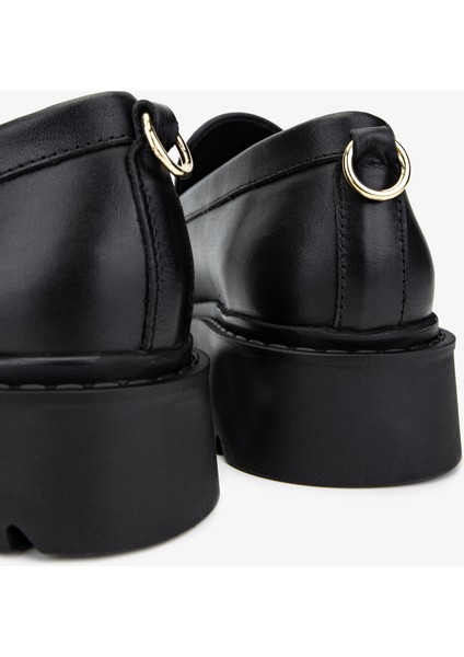 Kadın Hakiki Deri Siyah Deri Loafer Ayakkabı 926 24111 Bn Ayk SK24-25 Sıyah Dr fırsatları