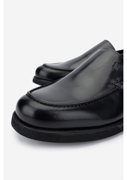 Erkek Deri Siyah Deri Loafer Ayakkabı 537 3490 Erk Ayk SK24-25 Sıyah Dr modelleri