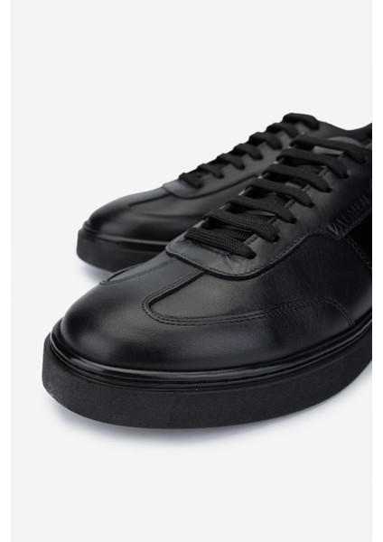 Erkek Deri Siyah Sneakers & Spor Ayakkabı 698 1147-1 Erk Ayk SK24-25 Sıyah