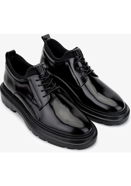 Erkek Deri Siyah Açma Casual Ayakkabı 998 4001 Erk Ayk SK24-25 Sıyah Acma fiyatları