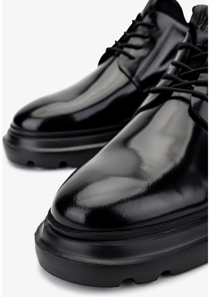 Erkek Deri Siyah Açma Casual Ayakkabı 998 4001 Erk Ayk SK24-25 Sıyah Acma modelleri