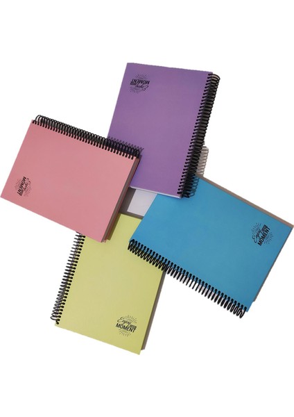 Cool Pastel 17*24 120YAPRAK Spiralli Kareli Defter 1724CPK (1 Adet)
