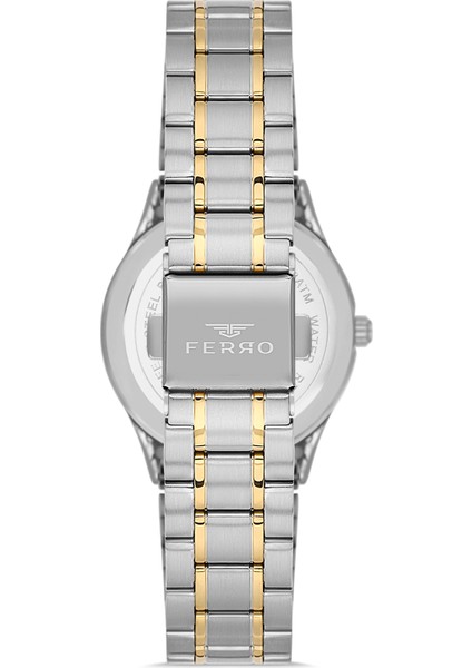 FL21464A-D6 Quartz Çelik Altın/gri Yeşil Kadran 31 mm Kadın Kol Saati modelleri