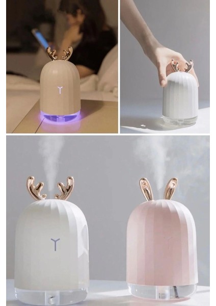 Geyik Boynuzlu Ultrasonik Oda Nemlendirici Led Işıklı Aroma Difüzörü modelleri