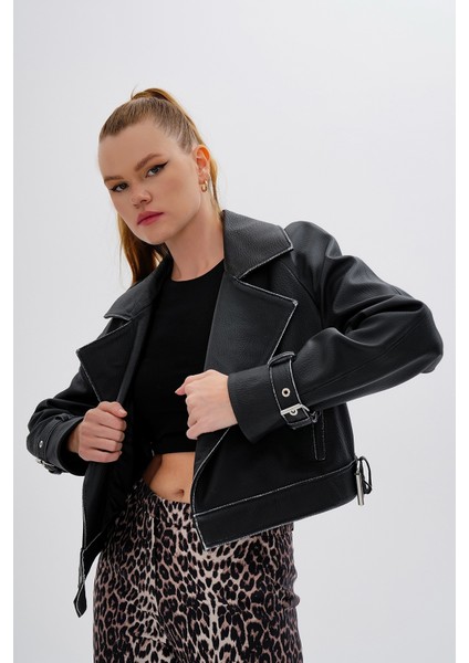 Kadın Hakiki Deri Siyah Deri Mont 616 Z-4011 Bn Derımont SK24/25 Sıyah fiyatları