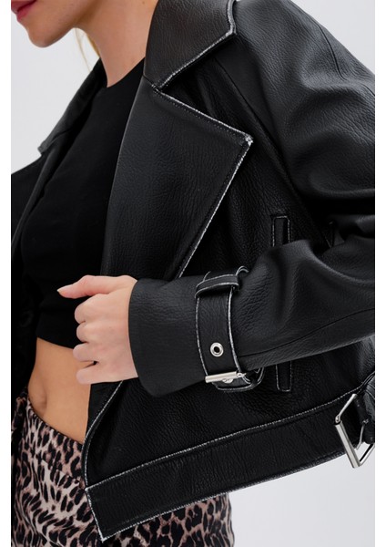 Kadın Hakiki Deri Siyah Deri Mont 616 Z-4011 Bn Derımont SK24/25 Sıyah modelleri