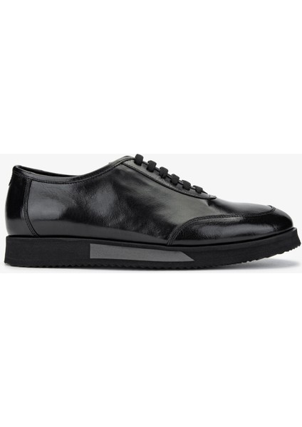 Erkek Deri Siyah Sneakers & Spor Ayakkabı 477 70915 Erk Ayk SK24-25 Sıyah