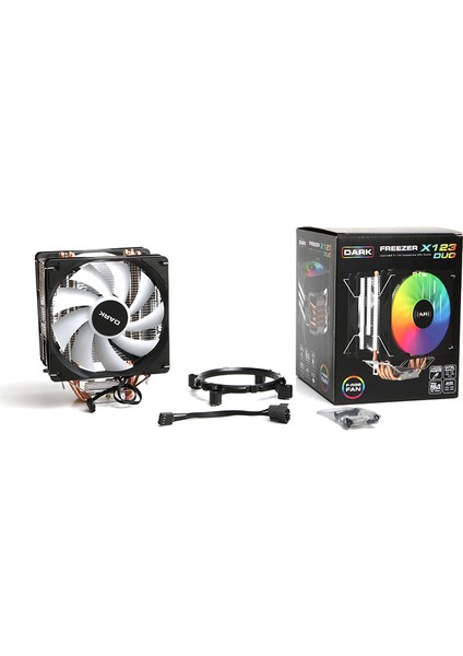 Freezer X123 Duo 2x120mm Fixed RGB Fanlı  Kule Tipi Soğutucu