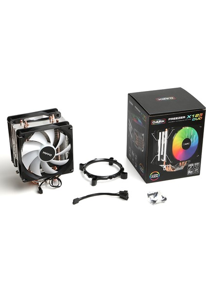 Freezer X123 Duo 2x120mm Fixed RGB Fanlı  Kule Tipi Soğutucu