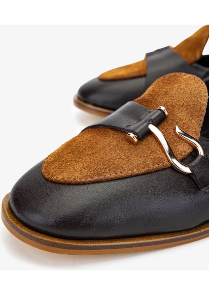 Kadın Kahverengi Loafer Ayakkabı 961 01 Bn Ayk SK24-25 Kahve Dr