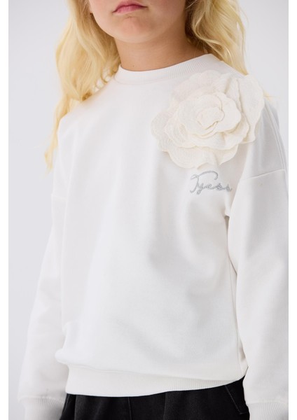 Bg Store Kız Çocuk Beyaz Sweatshirt modelleri