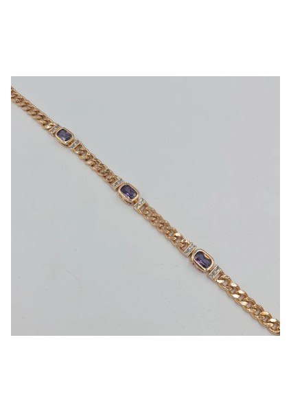 Rose Mor Taşlı Şık Tasarım Kadın Bileklik fiyatları