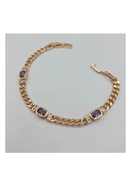 Rose Mor Taşlı Şık Tasarım Kadın Bileklik modelleri