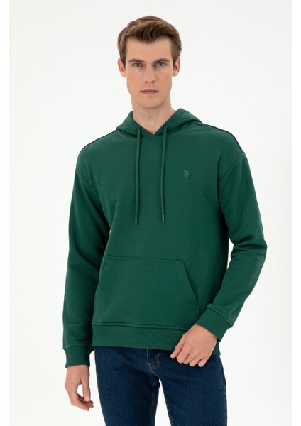 U.S. Polo Assn. Erkek Koyu Yeşil Sweatshirt 50298271-VR079