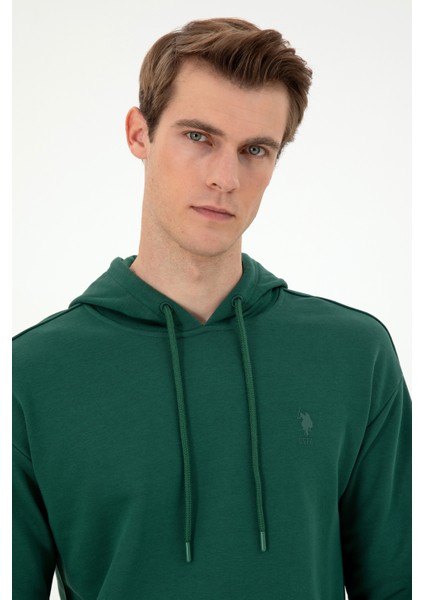 U.S. Polo Assn. Erkek Koyu Yeşil Sweatshirt 50298271-VR079